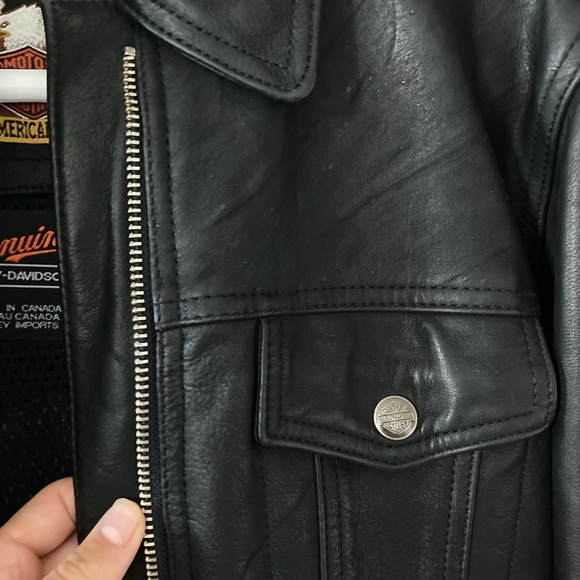 High quality vintage Harley Davidson genuine leather jacket - Picture 3 of 5